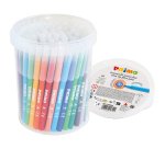 Pennarelli  punta fine - colori assortiti - Primo - secchiello 96 pezzi