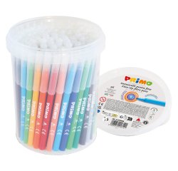 Pennarelli  punta fine - colori assortiti - Primo - secchiello 96 pezzi
