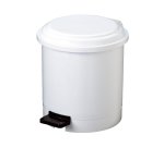 Pattumiera a pedale Ruf - PP - 3 L - diametro 17,5 cm - altezza 21 cm - bianco - Medial