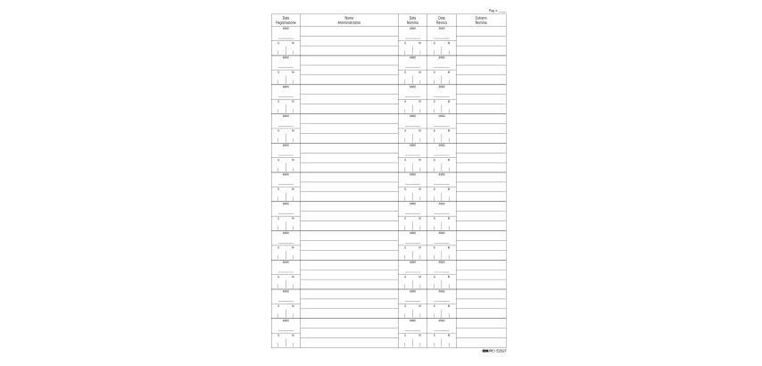 Registro nomina/revoca amministratore - 297 x 210mm - 16 fogli - Edipro
