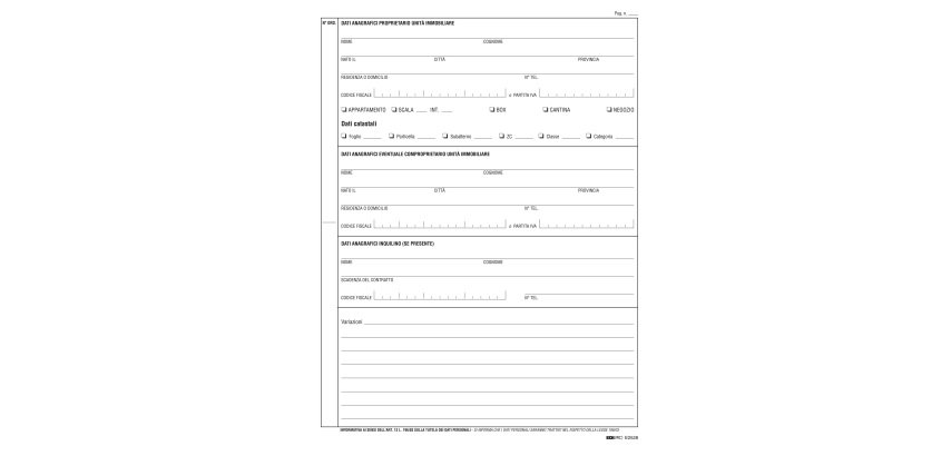 Registro anagrafica condominiale - 297 x 210mm - 48 fogli - Edipro