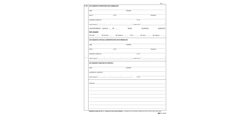 Registro anagrafica condominiale - 297 x 210mm - 48 fogli - Edipro