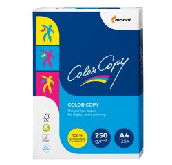 Carta Color Copy - A4 - 250 gr - bianco - Mondi - conf. 125 fogli