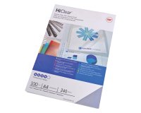 Copertine HiClear per rilegatura - A4 - 240 micron - trasparente - GBC - conf. 100 pezzi