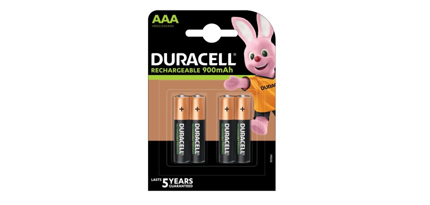 Pila ministilo AAA - 1,2V - Precharged - ricaricabili - Duracell - blister 4 pezzi