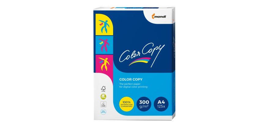 Carta Color Copy - A4 - 300 gr - bianco - Mondi - conf. 125 fogli