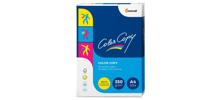 Carta Color Copy - A4 - 350 gr - bianco - Mondi - conf. 125 fogli