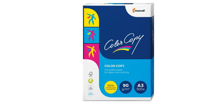 Carta Color Copy - A3 - 90 gr - bianco - Mondi - conf. 500 fogli