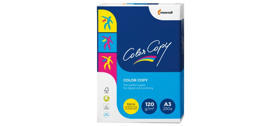Carta Color Copy - A3 - 120 gr - bianco - Mondi - conf. 250 fogli