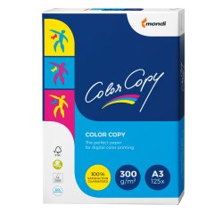 Carta Color Copy - A3 - 300 gr - bianco - Mondi - conf. 125 fogli