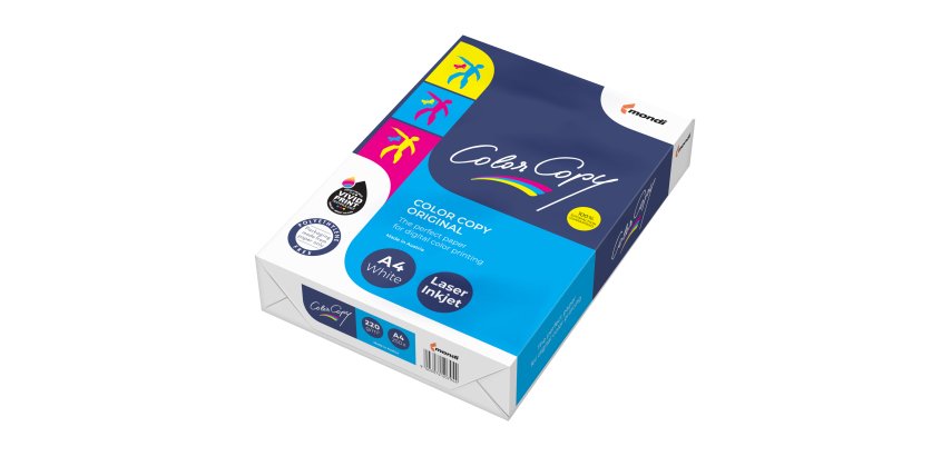Carta Color Copy - A4 - 220 gr - bianco - Mondi - conf. 250 fogli