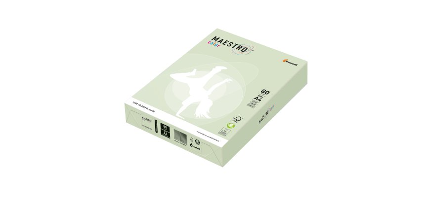 Carta Maestro Color - A4 - 80 gr - verde tenue GN27 - Mondi - conf. 500 fogli