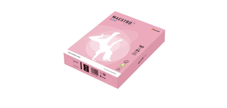 Carta Maestro Color - A4 - 160 gr - rosa tenue PI25 - Mondi - conf. 250 fogli