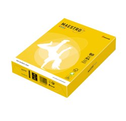 Carta Maestro Color - A4 - 80 gr - giallo forte IG50 - Mondi - conf. 500 fogli