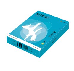 Carta Maestro Color - A4 - 80 gr - azzurro forte AB48 - Mondi - conf. 500 fogli