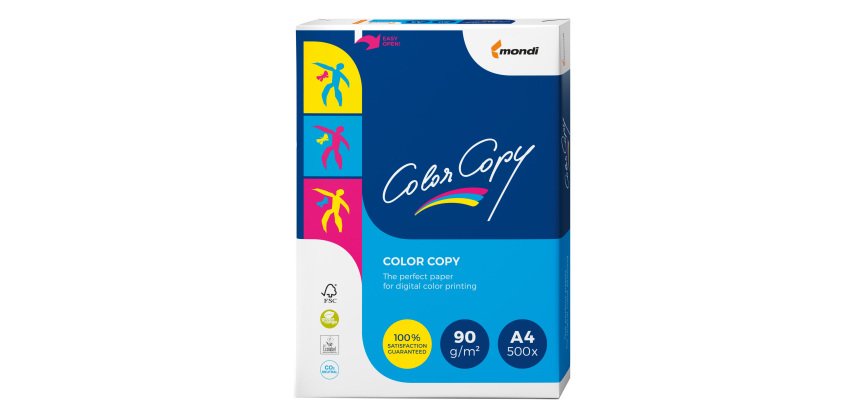 Carta Color Copy - A4 - 90 gr - bianco - Mondi - conf. 500 fogli