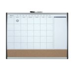 Organizer magnetico con calendario mensile - 58,5 x 43 cm - Nobo