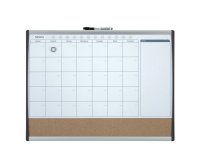 Organizer magnetico con calendario mensile - 58,5 x 43 cm - Nobo