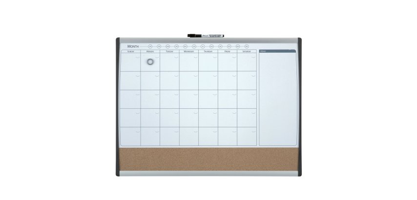Organizer magnetico con calendario mensile - 58,5 x 43 cm - Nobo