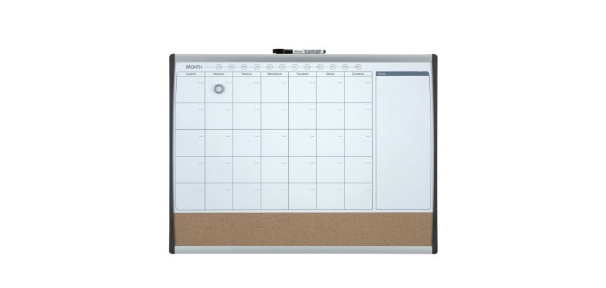 Organizer magnetico con calendario mensile - 58,5 x 43 cm - Nobo