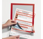 Cornice espositiva Duraframe - A4 - 21 x 29,7 cm - rosso - Durable