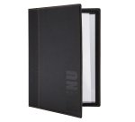 Portamenù Trendy - 1 inserto doppio incluso - A4 - 24 x 34 cm - nero - Securit