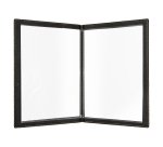 Portamenù Trendy - 1 inserto doppio incluso - A4 - 24 x 34 cm - nero - Securit