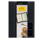 Portamenù Trendy - 1 inserto doppio incluso - A4 - 24 x 34 cm - nero - Securit