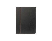 Carta dei vini Trendy - 1 inserto doppio incluso - A4 - 24 x 34 cm - nero - Securit