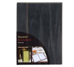 Carta dei vini Trendy - 1 inserto doppio incluso - A4 - 24 x 34 cm - nero - Securit