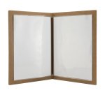 Portamenù Design - 1 inserto doppio incluso - A4 - 24 x 34 cm - sughero - Securit