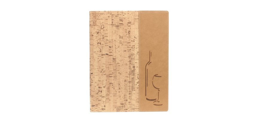 Carta dei vini Design -  1 inserto doppio incluso - A4 - 24 x 34 cm - sughero - Securit