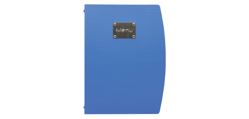 Portamenù Rio - 1 inserto doppio incluso - A4 - 24 x 34 cm - blu - Securit
