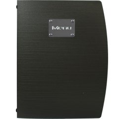 Portamenù Rio - 1 inserto doppio incluso - A4 - 24 x 34 cm - nero - Securit