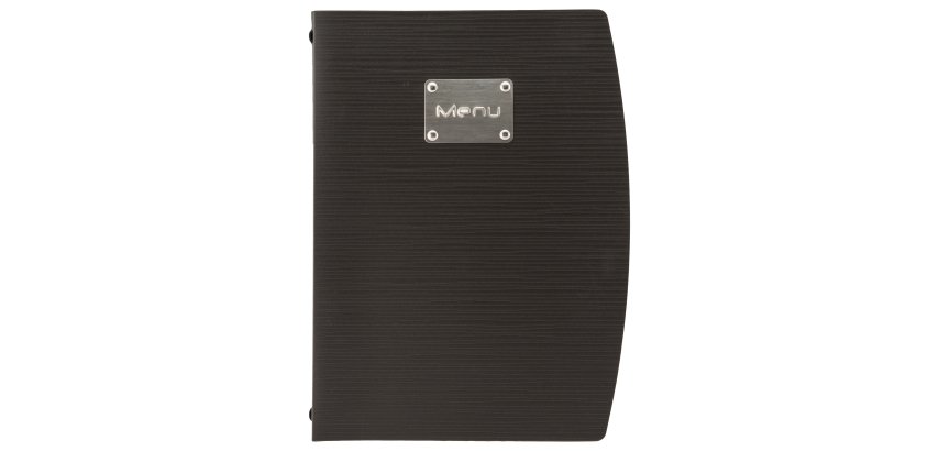 Portamenù Rio - 1 inserto doppio incluso - A4 - 24 x 34 cm - nero - Securit