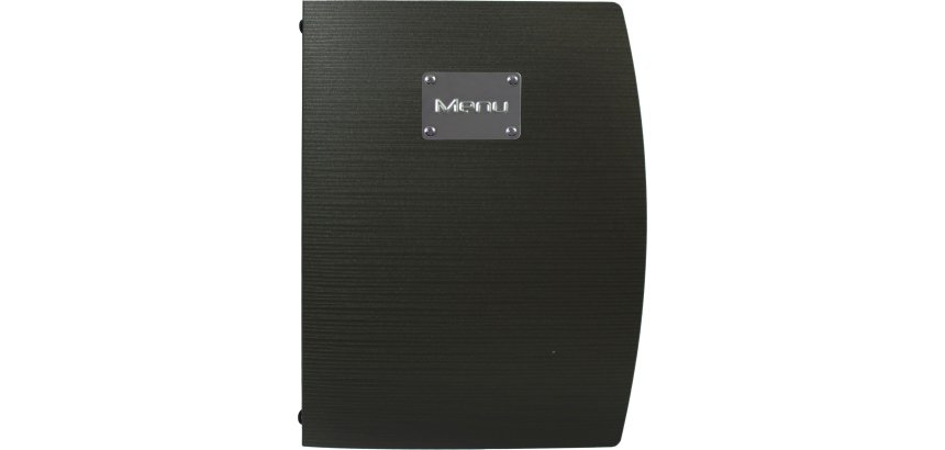 Portamenù Rio - 1 inserto doppio incluso - A4 - 24 x 34 cm - nero - Securit
