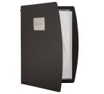 Portamenù Rio - 1 inserto doppio incluso - A4 - 24 x 34 cm - nero - Securit