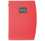 Portamenù Rio - 1 inserto doppio incluso - A4 - 24 x 34 cm - rosso - Securit