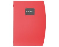 Portamenù Rio - 1 inserto doppio incluso - A4 - 24 x 34 cm - rosso - Securit