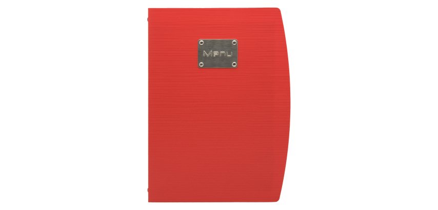 Portamenù Rio - 1 inserto doppio incluso - A4 - 24 x 34 cm - rosso - Securit