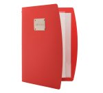 Portamenù Rio - 1 inserto doppio incluso - A4 - 24 x 34 cm - rosso - Securit