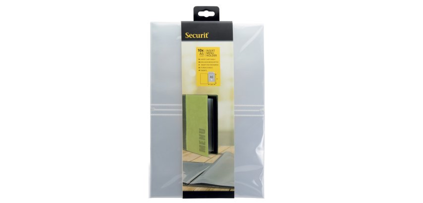 Inserto doppio per portamenù (Trendy, Design, Rio, Royal) - A5 - Securit - set 10 pezzi