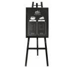 Cavalletto in legno nero - altezza 165 cm - Securit