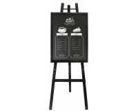 Cavalletto in legno nero - altezza 165 cm - Securit