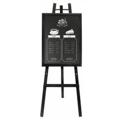 Cavalletto in legno nero - altezza 165 cm - Securit