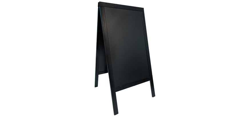 Lavagna Sandwich - cavalletto nero - 69 x 125 cm - Securit