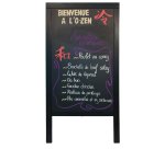 Lavagna Sandwich - cavalletto nero - 69 x 125 cm - Securit