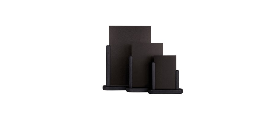 Lavagna da tavolo Elegant - A5 - 20 x 23 x 6 cm - nero - Securit