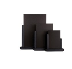 Lavagna da tavolo Elegant - A6 - 15,5 x 17 x 5 cm - nero - Securit