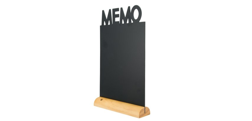 Lavagna da tavolo Silhouette - 34,5 x 21 cm - forma memo - nero - Securit